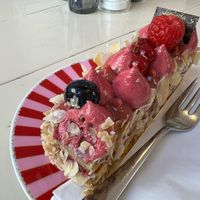 Vegan gluten free raspberry cake😄 at Isabella Pâtisserie in Munich