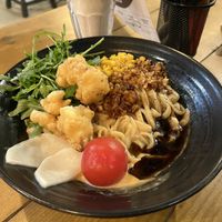 Ramen (large portion, with spicy sauce on a side)  at RAMEN-ISM in Amsterdam