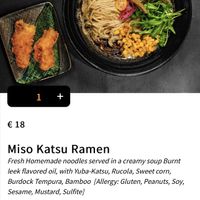 The ingredients for the miso ramen  at RAMEN-ISM in Amsterdam