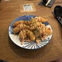 Vegan prawns  at RAMEN-ISM in Amsterdam