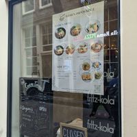 Menu outside at RAMEN-ISM & Impossible in Amsterdam