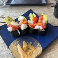 Vegetable sushi   at Masa in Zanzibar