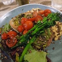 Vegan stack at The Nectar House in Bristol