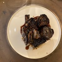 Secondo piatto: Arrosto di radicchio rivisitato in chiave vegana  at Locanda Degli Artisti in Canazei