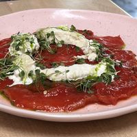 Watermelon Carpaccio   at Butcher's Daughter in West Hollywood