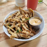 Mushroom calamari at Butcher's Daughter in West Hollywood