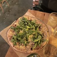 Mushroom truffle pizzaa  at Butcher's Daughter in West Hollywood