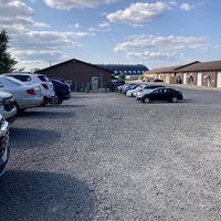 Parking  at Hoppin' Frog Brewery in Akron