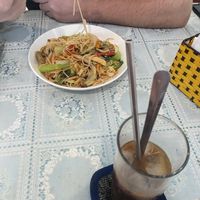 Stir fry noodles at Genkan Vegan Cafe in Dong Hoi