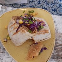 Burrito with jackfruit filling at Hecho en Mexico in Warrnambool