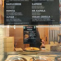 Menu at Morfar in Split