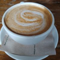 Mocha. Good but a bit tart. It went well with the cinnamon roll but if I had it by itself I'd prefer more sweet. A bit on the expense side $5.00 at Tori's Bakeshop - The Beach in Toronto