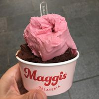 Chocolate and blueberry at Is a Bella - Torvehallerne  in Copenhagen