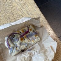 onion focaccia   at The Sanctuary in Berlin