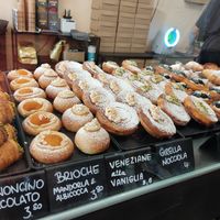 The pastry counter first thing in the morning at The Sanctuary in Berlin