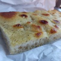 Cacio e Pepe focaccia at The Sanctuary in Berlin