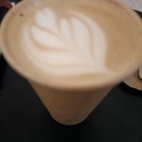 Oat milk latte at The Sanctuary in Berlin