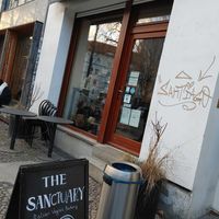 Outside (terrasse in summer time) #Veganuary at The Sanctuary in Berlin