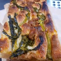 Foccaccia salsiccia & friarelli at The Sanctuary in Berlin