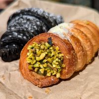 Cannoncino pistachio and cornetto at The Sanctuary in Berlin