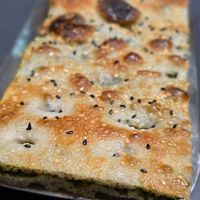 Spinach/swiss chard focaccia at The Sanctuary in Berlin