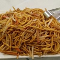 "Chicken" lo mein at Bodhi Village in Flushing