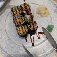 Sushi roll with avocado and peanut at Bodhi Village in Flushing