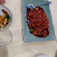 Sweet and sour chicken at Bodhi Village in Flushing