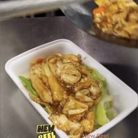 Tofu skin with oyster sauce   at Bodhi Village in Flushing