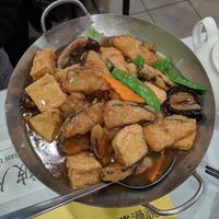 Veg belly fat in casserole at Bodhi Village in Flushing