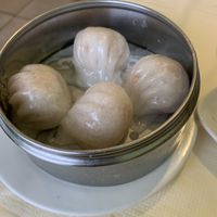 Steamed vegan shrimp dumplings  at Bodhi Village in Flushing