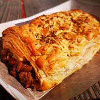 Vegan Sausage Roll at Deben Cafe and Bar in Woodbridge