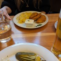 (grenadiermarsch & fried celery "schnitzel") at Schlicht Vegan in Vienna