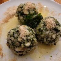 Spinatknödel - must try at Schlicht Vegan in Vienna