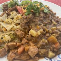 This is a small folks 😱 at Reggae Pot Rastarant in Ocho Rios