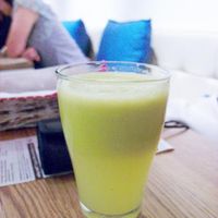 Apple juice  at Real Food - The Central in Central Singapore