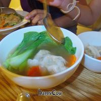 vegetarian wanton soup at Real Food - The Central in Central Singapore