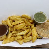 Amazing orange chips at The Island House in Wolverhampton