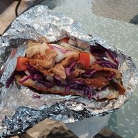 Gyros sandwich at Shambala in Zagreb
