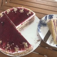 The Aura cake  at Shambala in Zagreb