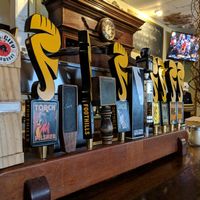 Draft beers at Sticks and Stones Clay Oven Pizza in Greensboro