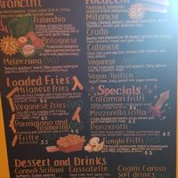 Menu (Jan 2024) #Veganuary at Tiro Sicilian Street Food in York