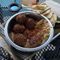 Falafel and hummus   at Trail Life Brewing in Grand Junction
