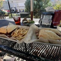 Colorado burger and BBQ jackfruit  at Trail Life Brewing in Grand Junction