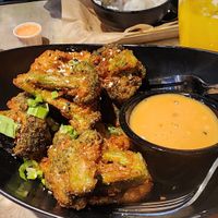 tempura veggies. yum! at Trail Life Brewing in Grand Junction