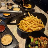 fry house flight with skinny fries at Trail Life Brewing in Grand Junction