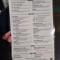 Current Menu, Vegan options clearly labeled!! at Trail Life Brewing in Grand Junction
