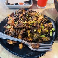 Kung Pao Brussel Spouts   at Trail Life Brewing in Grand Junction