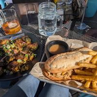 Brussels & vegan Cubano at Trail Life Brewing in Grand Junction