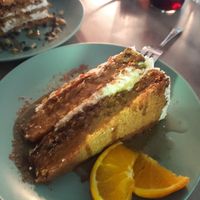 Vegan carrot cake 😋 at La Vida in Denia